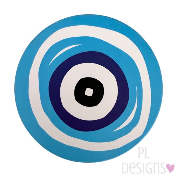 Evil Eye Coaster Set of 4 Cork NEW - Picture 5 of 6